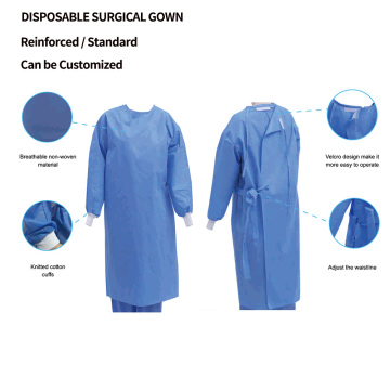 EN13795 Sterile Disposable Surgical Gown Reinforced