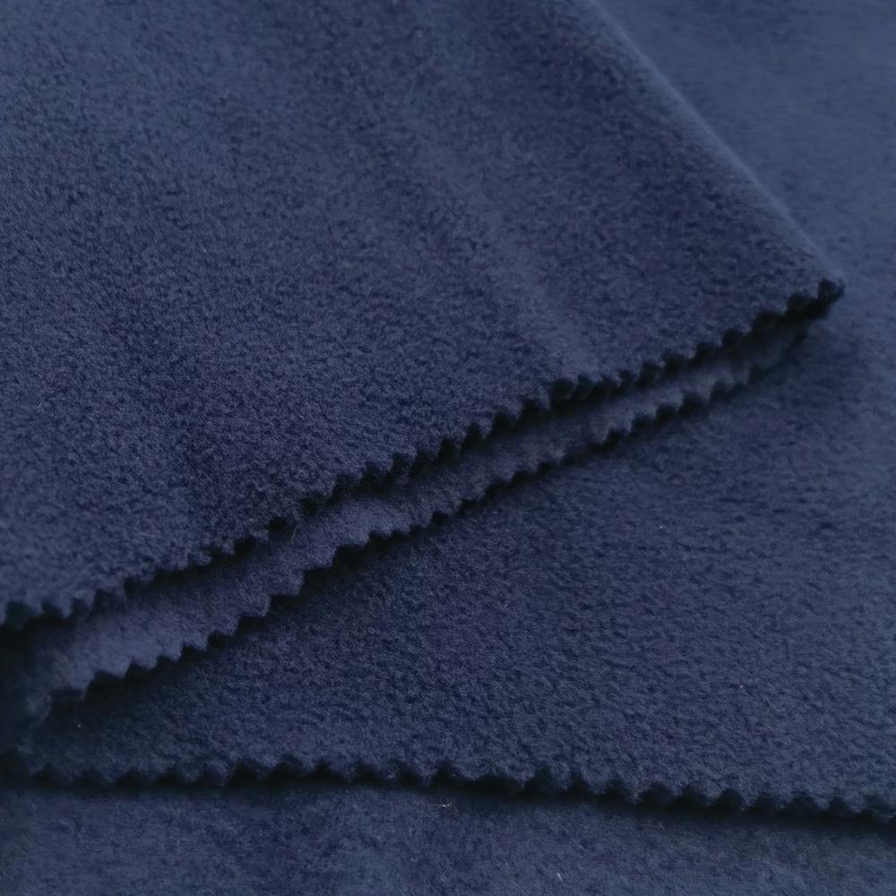 Low Moq Solid Brushed Polyester Polar Fleece Fabrics