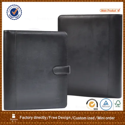 A4 leather portfolio folder&conference folder&compendium folder