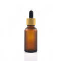 Bamboo Frosted Essential Oil Glass Dropper Bottle