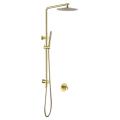 Conjunto de misturador de chuveiro de chuva dourado all-in-one