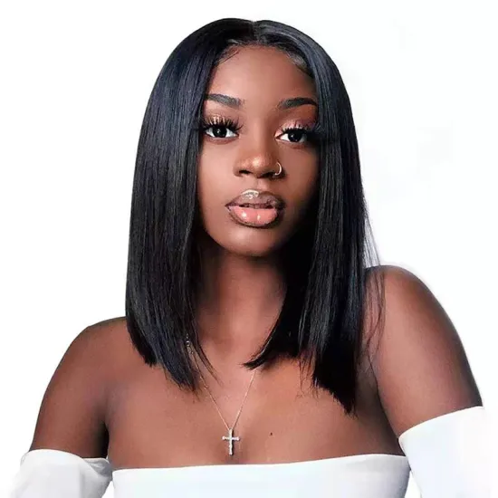 Wholesale Straight Bob Wig  Hd Full Lace Front Wig For Black Women Cheap Raw Indian Virgin Human Hair Lace Frontal Short Bob Wig