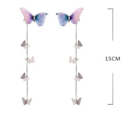 Wholesale Elegant Metal Tassel Hair Clips for Women Hanfu Party Accessories