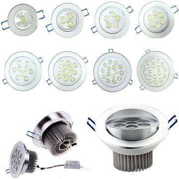 1W/3W/5W/7W/9W/12W/15W/18W LED Ceiling Recessed lights Downlight