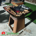 Corten Steel Fire Pit Barbecuing Grill