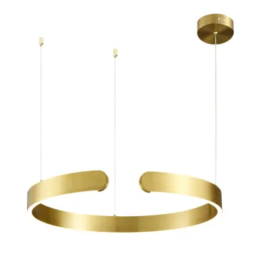 Modern Aluminum Circle Pendant Chandelier Lamp for Dining Room and Living Room LED Ceiling Lighting