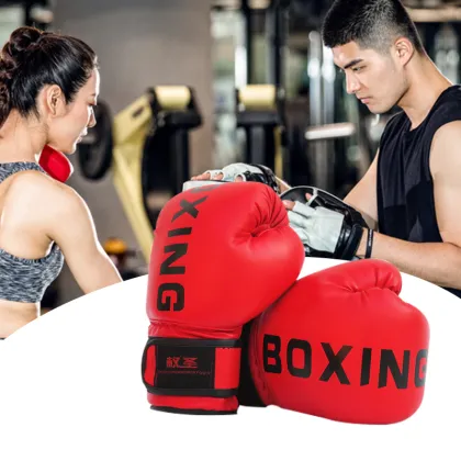 Adult/Children Sanda Taekwondo Boxing Gloves Sanda Fighting Gloves Fighting Handguard Boxing Gloves