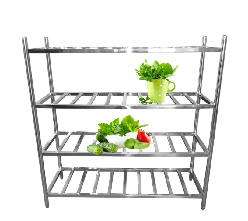 Stainless steel storage rack for kitchen