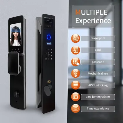Inteligente 3D Card Tuya face recognition door lock