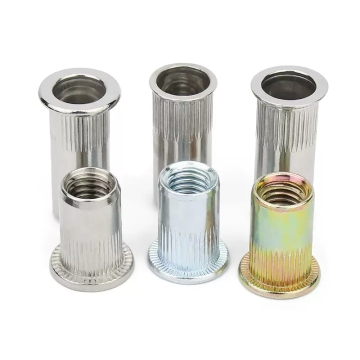 Stainless Steel Rivet Nuts (A2, A4) - M6, M8, M16 UNC Threaded Inserts with 1.25mm Pitch and Knurled Body