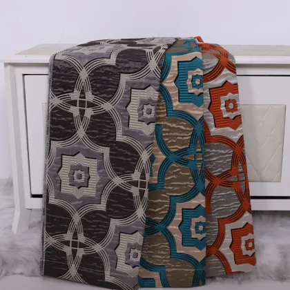 Window Curtains Living Room Metallic Jacquard Curtains