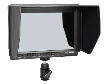 7 Inch 1080P IPS LCD Monitor with HDMI Input and High Contrast for Camera Film - Includes Sunshade