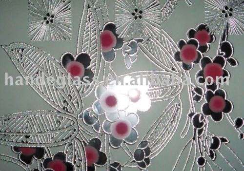 decorative acid etched mirror glass(Hd-0920943)