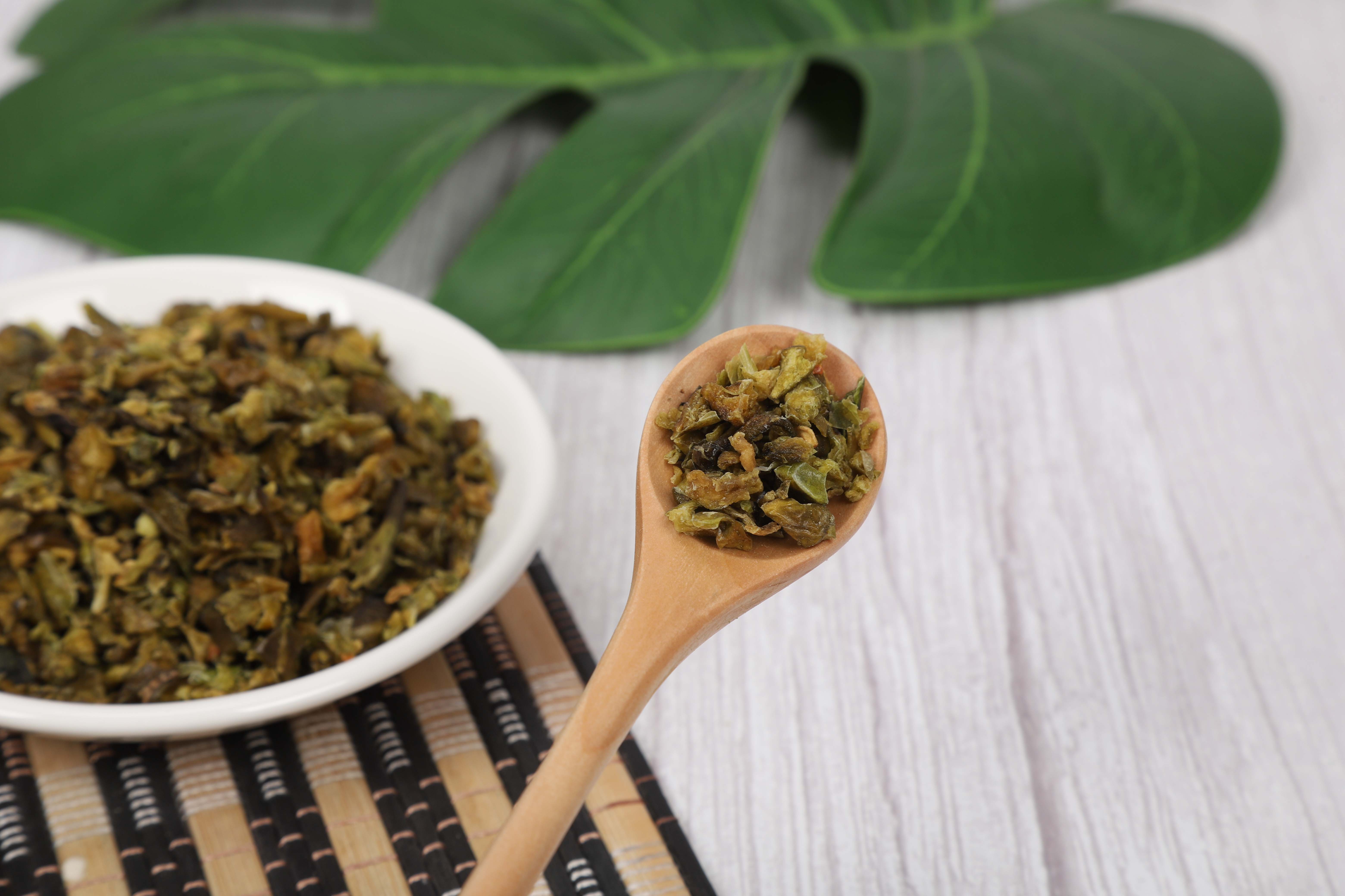 dried green bell pepper