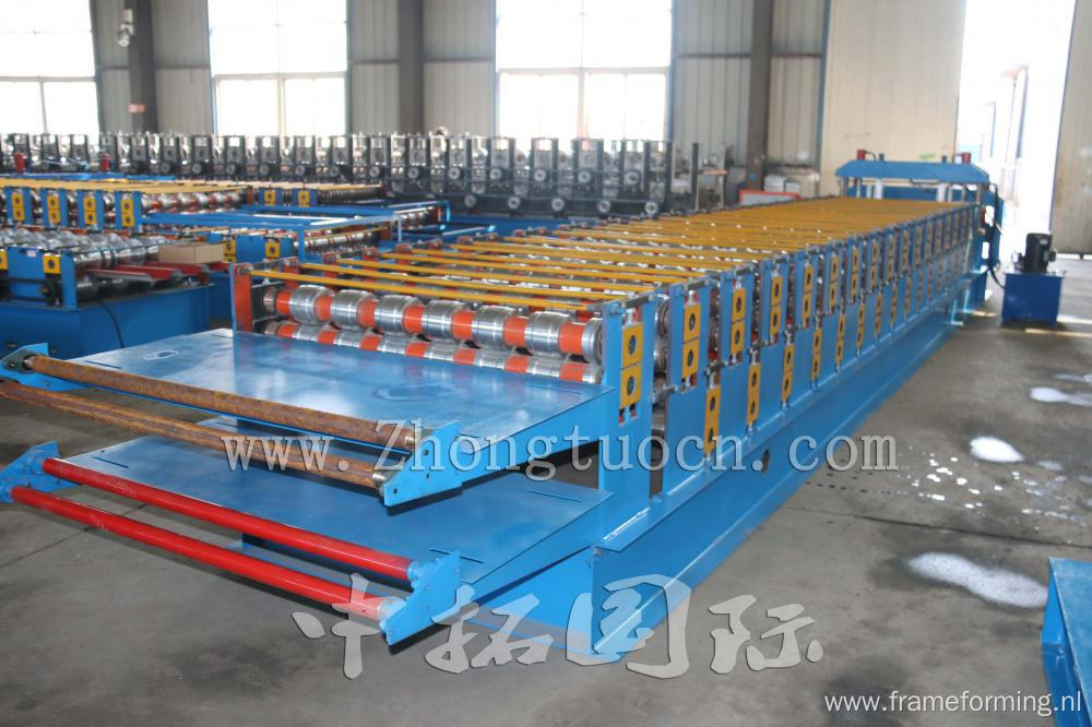 Sheet Metal Roofing Shingles Double Layer Roll Forming Machine