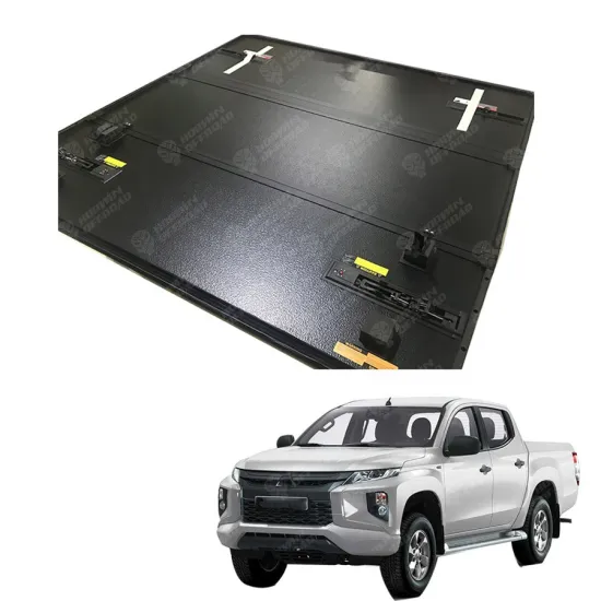 4x4 Hard Tri-Fold Tonneau Cover with Light for Triton L200 Double Cab 1.325m Bed 2015+