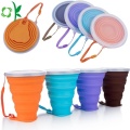 Tasse à thé pliable en silicone portable