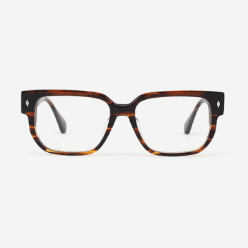 Rectangular Acetate Men's Optical Frames