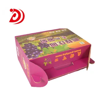 Organic grape color ​box with handle