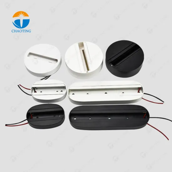 2/3/4 Wire Power Connector Adapter for LED Track Spotlights: White Black Oval Round Rectangle Track Spot Fixed Adapter