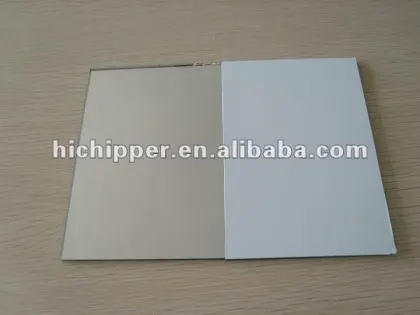 Safety backed mirror