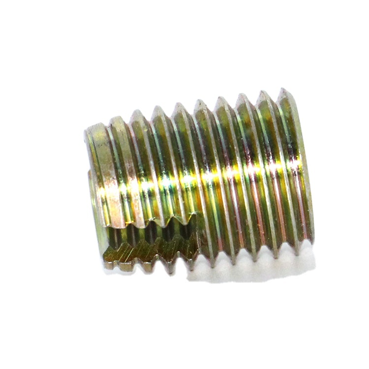 SS304 Stainless Steel Self-Tapping Inserts 302 Slotted Fasteners for Industrial Fixed Applications