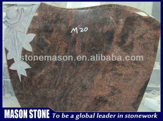 monument rose engraved polish red granite