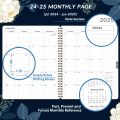 Monthly Planner Twin-Wire Binding 12 Month Monthly Organizer Planner Supplier