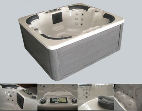 2021 New design outdoor jacuzi massage spa bathtub for 4 person