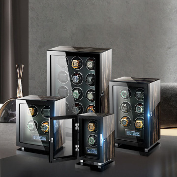 Luxury Mechanical Watch Winder with Fingerprint Recognition, Touch Control, and Interior Backlight: A Comprehensive Watch Storage Solution