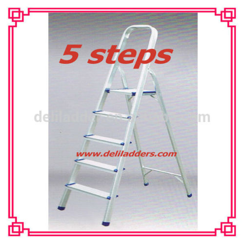 Household Aluminum Step Ladder/ 5 steps Domestic Ladder