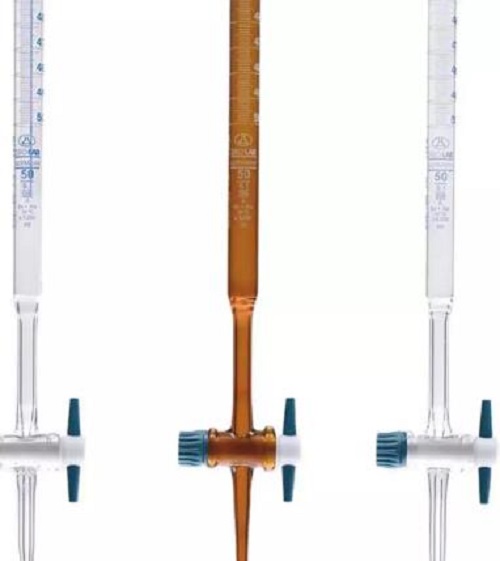 Burette Schellbach avec Blue Line et PTFE Stopcock