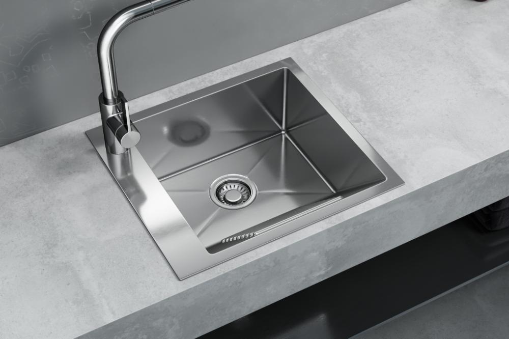 Modern Bathroom Sink Stainless Steel Wash Basin