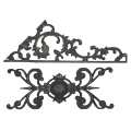 Decorative wrought iron railing components