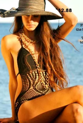 Sexy Crochet Swimming Suit One Piece Swimwear, Ladies Crochet Swimwear