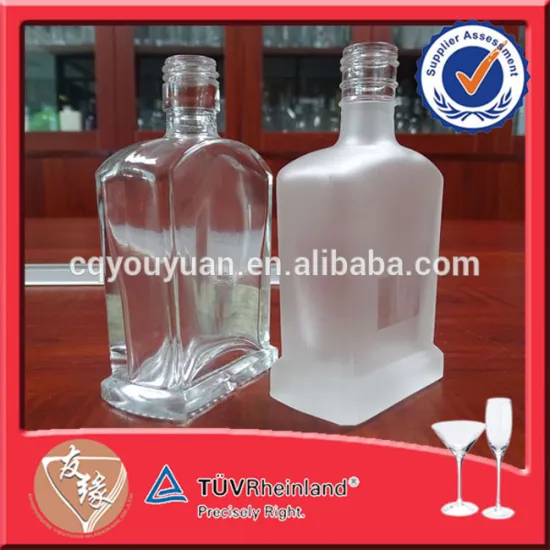 Custom Design 50ML Tequila Bottle Heat Resistant Glass Wine Bottle