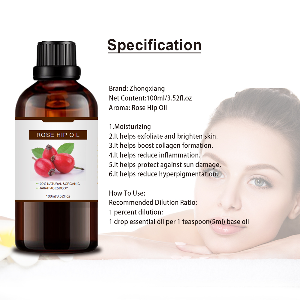 Natural Organic Moisturizing Hair Care RoseHip Essential Oil