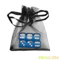 14.5MM Printing Precision Dice Translucent Blue 0.57inch