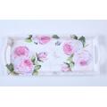 Ensembles de plateaux rectangulaires design rose