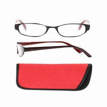 Reading glasses with glasses bag, classic design