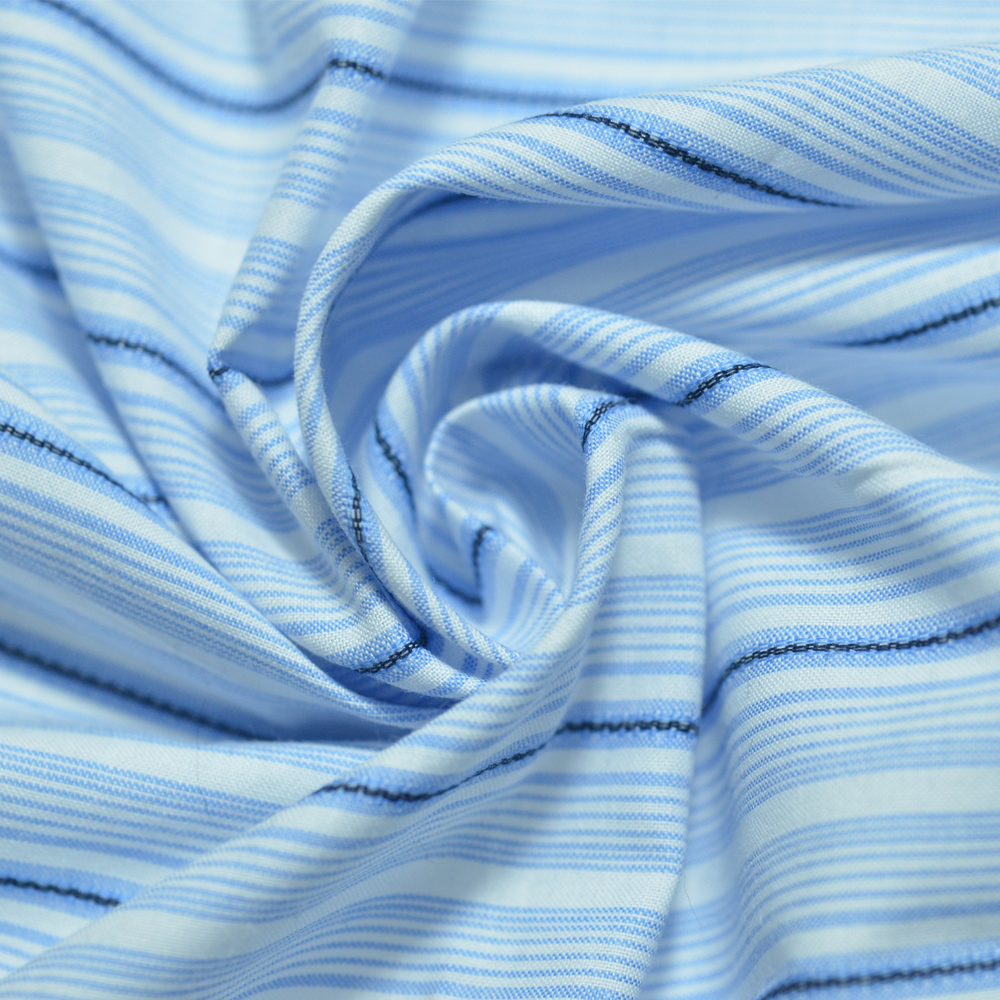 100% тканая ткань с кратой хлопчатобумажной пряжи для рубашки