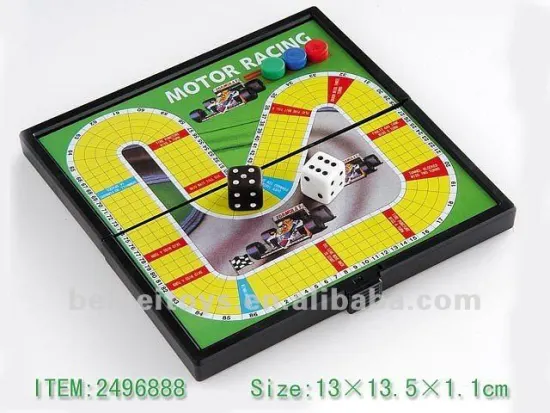 Portable Magnetic Board Game / Motor Racing Game