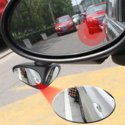 Dual-Vision Auxiliary Mirror: Car Rearview and Blind Spot Round Mirror