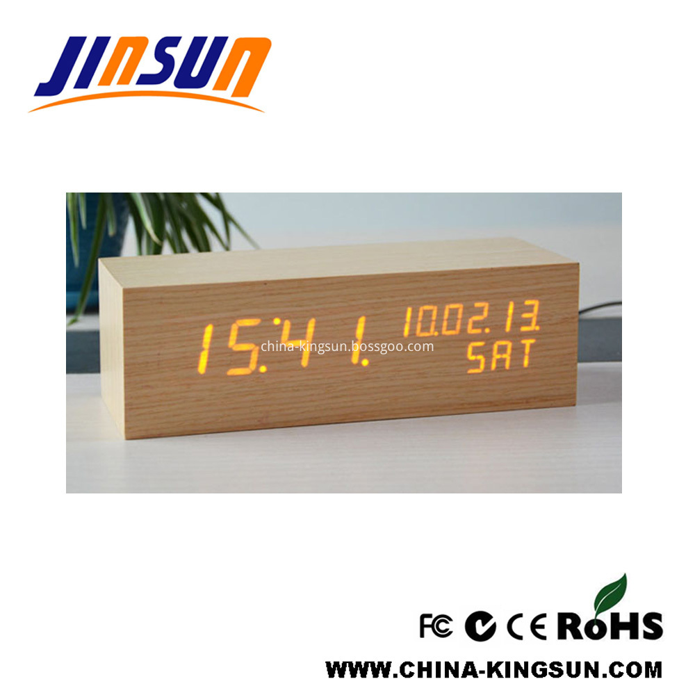 Led Calendar Table Clock 