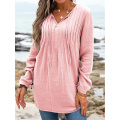 Women Fashion V-Neck Long Sleeve Tops