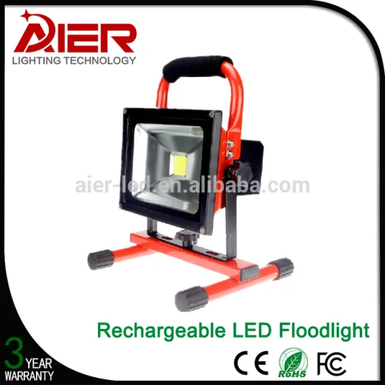High Power 10W 20W 30W 50W Outdoor LED Flood Light rechargeable