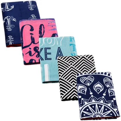 Backgrounds Girly seaside Summer beach themed towels