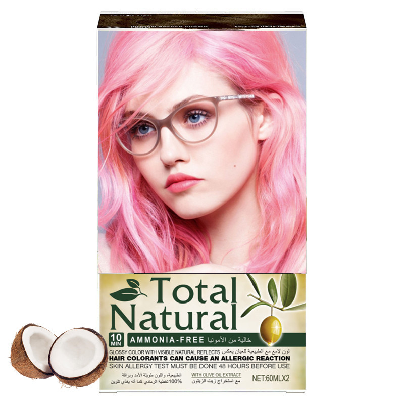 Snel mode pastel roze haar kleurstof kleurcrème