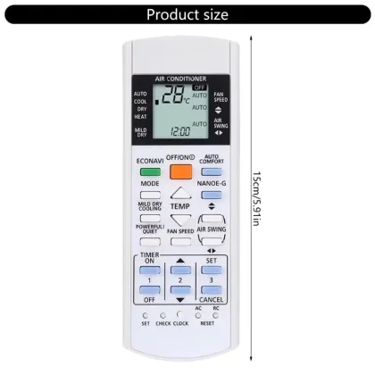 Panasonic A75C3300 A75C3208 A75C3935 Air Conditioning Replacement Remote Control
