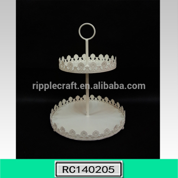 Hot Sale Decorative 2 Tier Metal Stand for Cake for Cafeteria